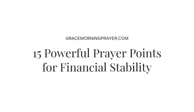 15 Powerful Prayer Points for Financial Stability
